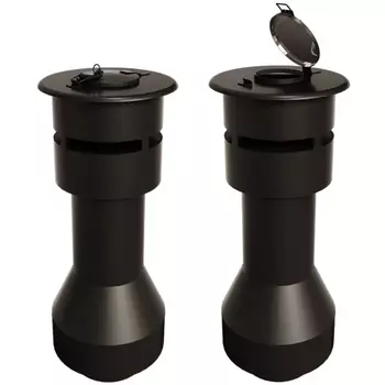 TERMINAL VERTICAL INOX H45cm Diam80/130 - Grand Modèle - CTIV080PGI - PGI TERMINAL VERTICAL INOX H45cm Diam80/130 - Grand Modèle - CTIV080PGI - PGI